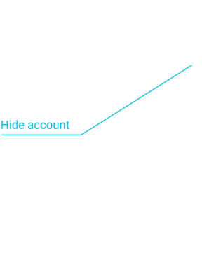 hide account wowproduct